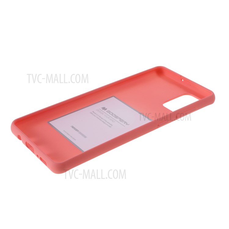 MERCURY GOOSPERY Soft Feeling Series Matte TPU Back Phone Case for Samsung Galaxy A71 - Pink-5
