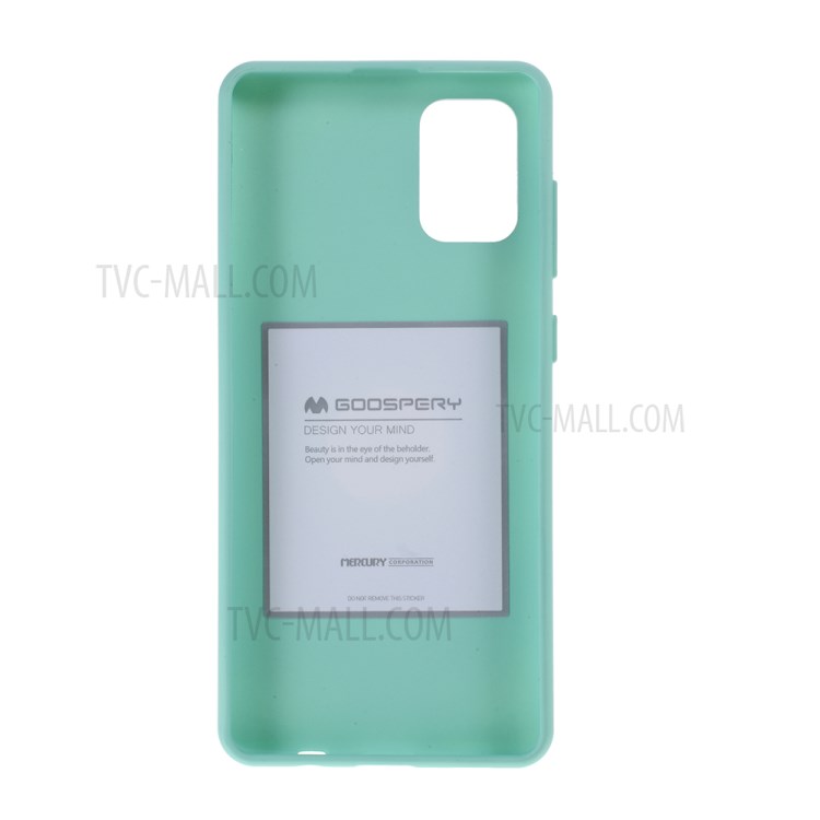 MERCURY GOOSPERY Soft Feeling Series Matte TPU Back Phone Case for Samsung Galaxy A71 - Baby Blue-3