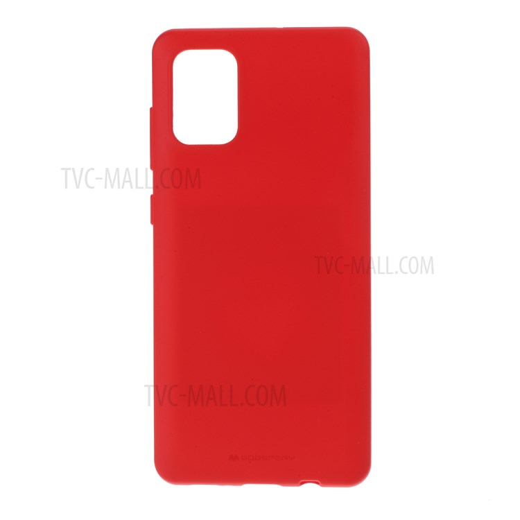 MERCURY GOOSPERY Soft Feeling Series Matte TPU Back Phone Case for Samsung Galaxy A71 - Red-1