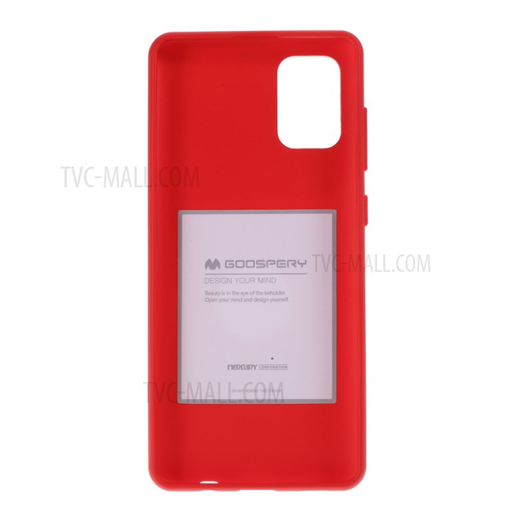 MERCURY GOOSPERY Soft Feeling Series Matte TPU Back Phone Case for Samsung Galaxy A71 - Red-3