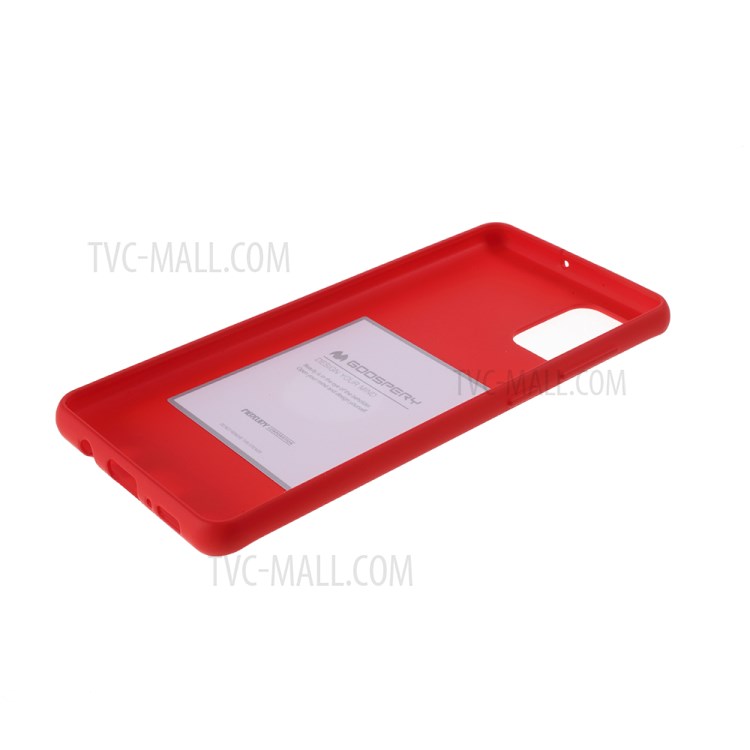 MERCURY GOOSPERY Soft Feeling Series Matte TPU Back Phone Case for Samsung Galaxy A71 - Red-5