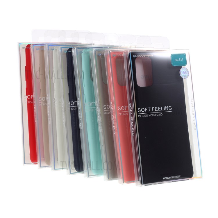 MERCURY GOOSPERY Matte TPU Mobile Phone Shell Covering for Samsung Galaxy S20 Plus/S20 Plus 5G - Black-8