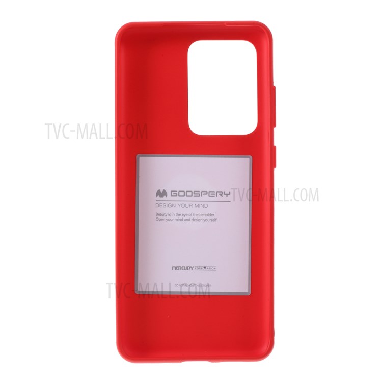 MERCURY GOOSPERY Matte TPU Back Phone Case Accessory for Samsung Galaxy S20 Ultra - Red-4