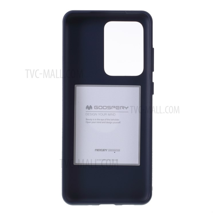 MERCURY GOOSPERY Matte TPU Back Phone Case Accessory for Samsung Galaxy S20 Ultra - Dark Blue-3
