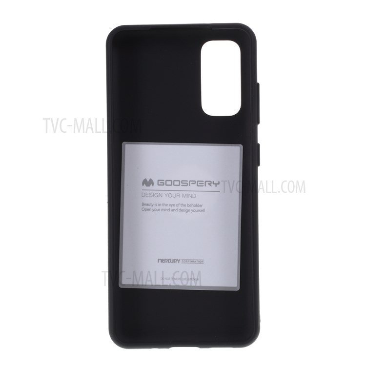 MERCURY GOOSPERY Soft Feeling Series Matte TPU Cover Shell for Samsung Galaxy S20 - Black-3