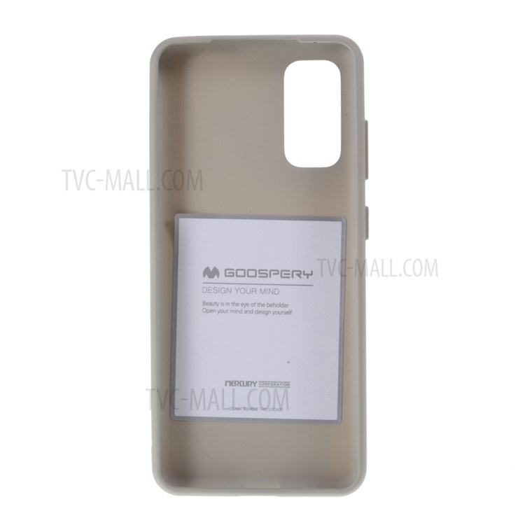 MERCURY GOOSPERY Soft Feeling Series Matte TPU Cover Shell for Samsung Galaxy S20 - Grey-3