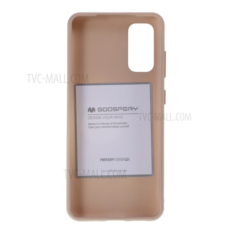 MERCURY GOOSPERY Soft Feeling Series Matte TPU Cover Shell for Samsung Galaxy S20 - Light Pink-3