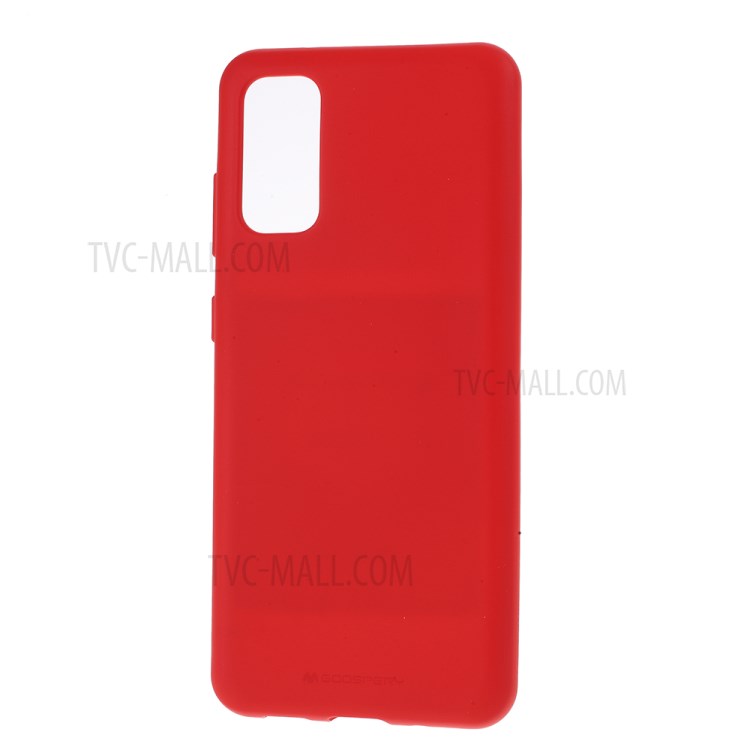 MERCURY GOOSPERY Soft Feeling Series Matte TPU Cover Shell for Samsung Galaxy S20 - Red-2