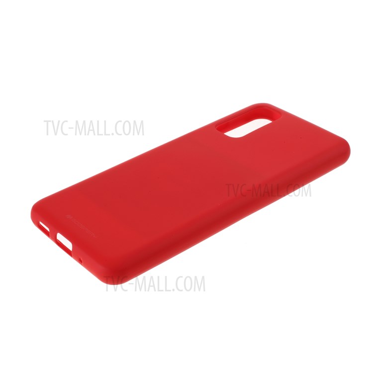 MERCURY GOOSPERY Soft Feeling Series Matte TPU Cover Shell for Samsung Galaxy S20 - Red-4