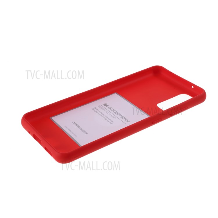MERCURY GOOSPERY Soft Feeling Series Matte TPU Cover Shell for Samsung Galaxy S20 - Red-5