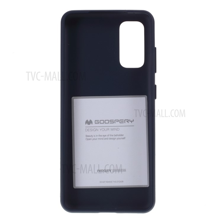 MERCURY GOOSPERY Soft Feeling Series Matte TPU Cover Shell for Samsung Galaxy S20 - Dark Blue-3