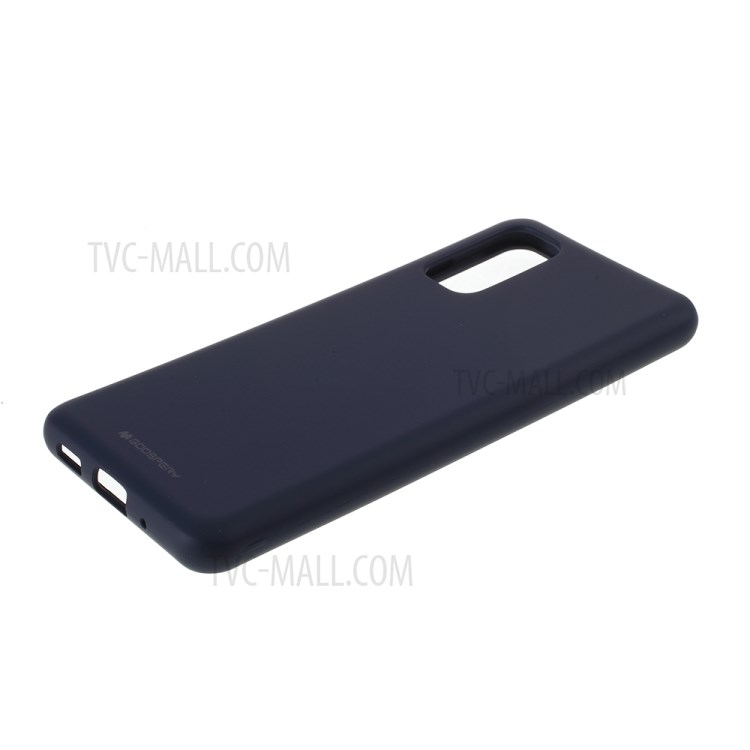 MERCURY GOOSPERY Soft Feeling Series Matte TPU Cover Shell for Samsung Galaxy S20 - Dark Blue-4