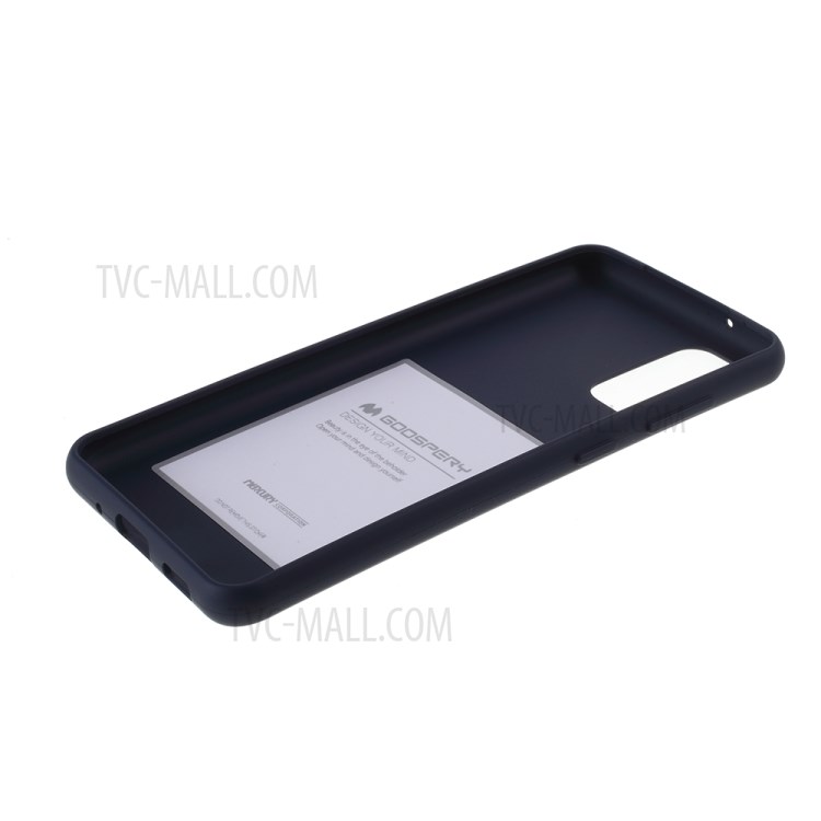 MERCURY GOOSPERY Soft Feeling Series Matte TPU Cover Shell for Samsung Galaxy S20 - Dark Blue-5