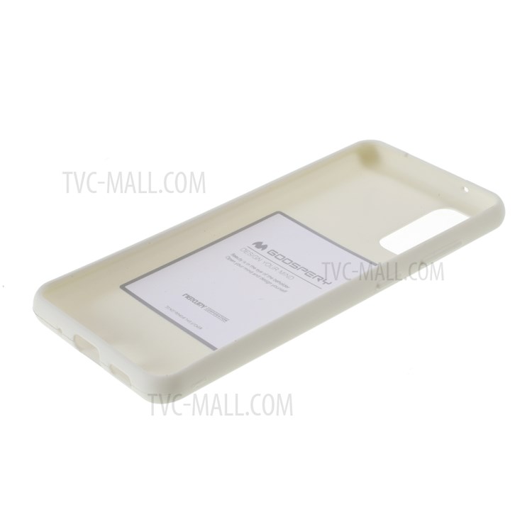 MERCURY GOOSPERY Soft Feeling Series Matte TPU Cover Shell for Samsung Galaxy S20 - White-5