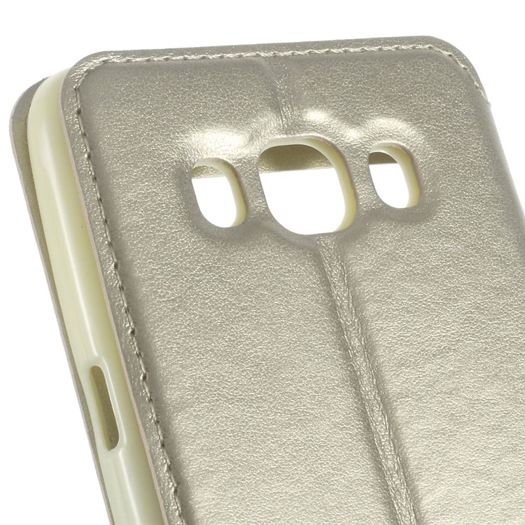 ROAR KOREA Noble Window View capa de couro para Samsung Galaxy J5 (2016) - Champagne-6