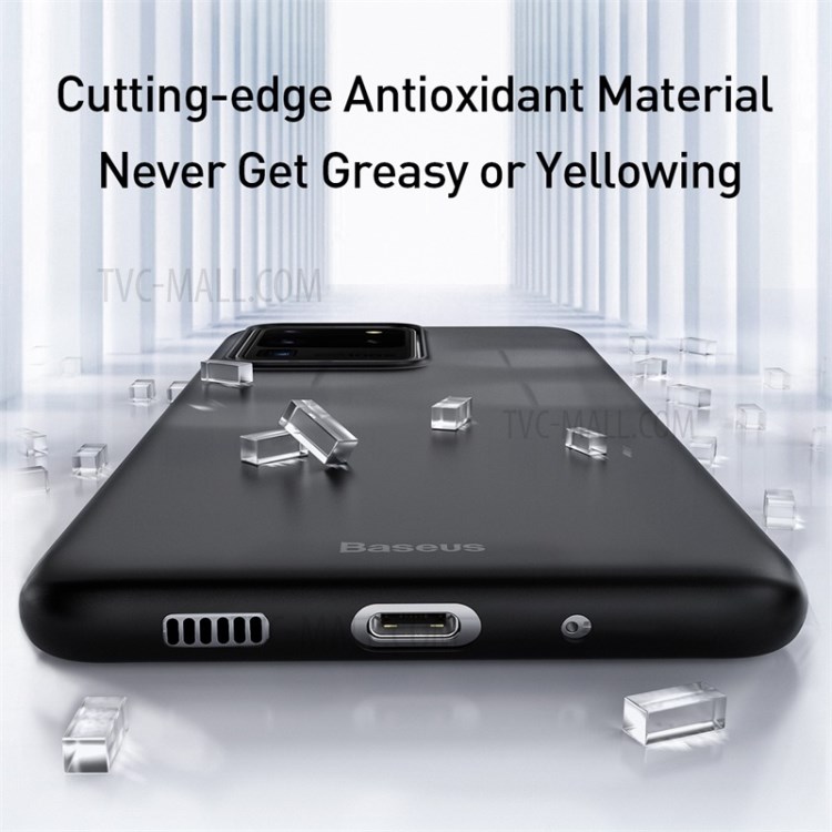 BASEUS Ultra Thin Matte PP Case Cover for Samsung Galaxy S20 Ultra - Transparent Black-3