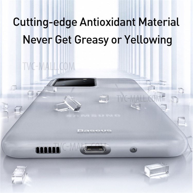 BASEUS Ultra Thin Matte PP Case Cover for Samsung Galaxy S20 Ultra - White-3
