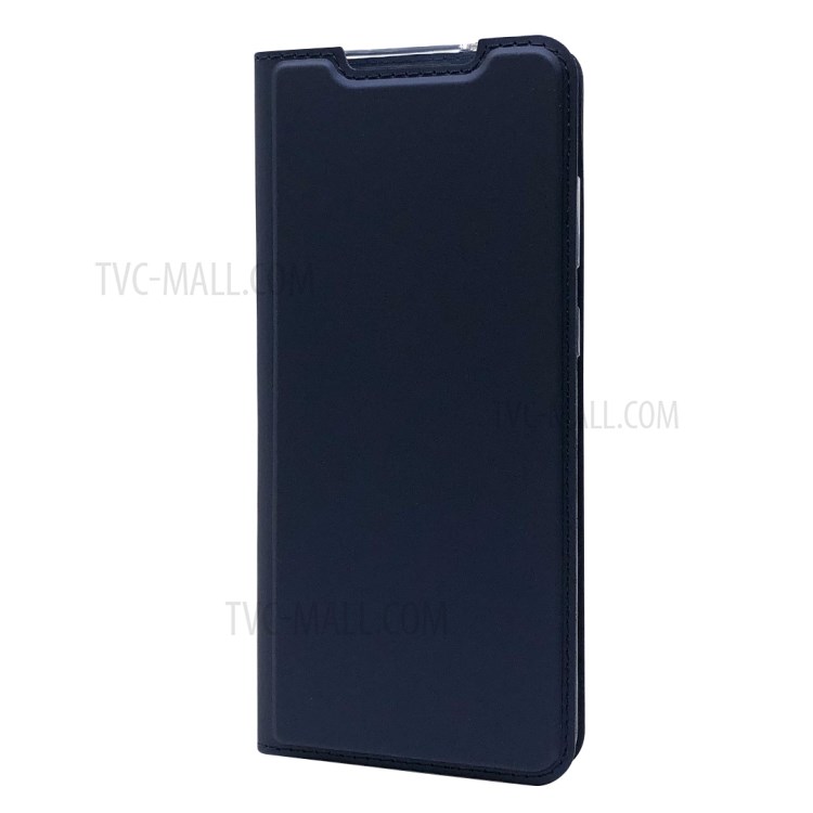 Magnetic Adsorption Stand Leather Card Holder Case for Samsung Galaxy S20 Plus - Dark Blue-3