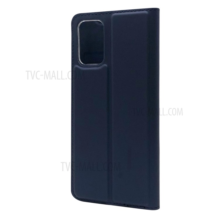 Magnetic Adsorption Stand Leather Card Holder Case for Samsung Galaxy S20 Plus - Dark Blue-4