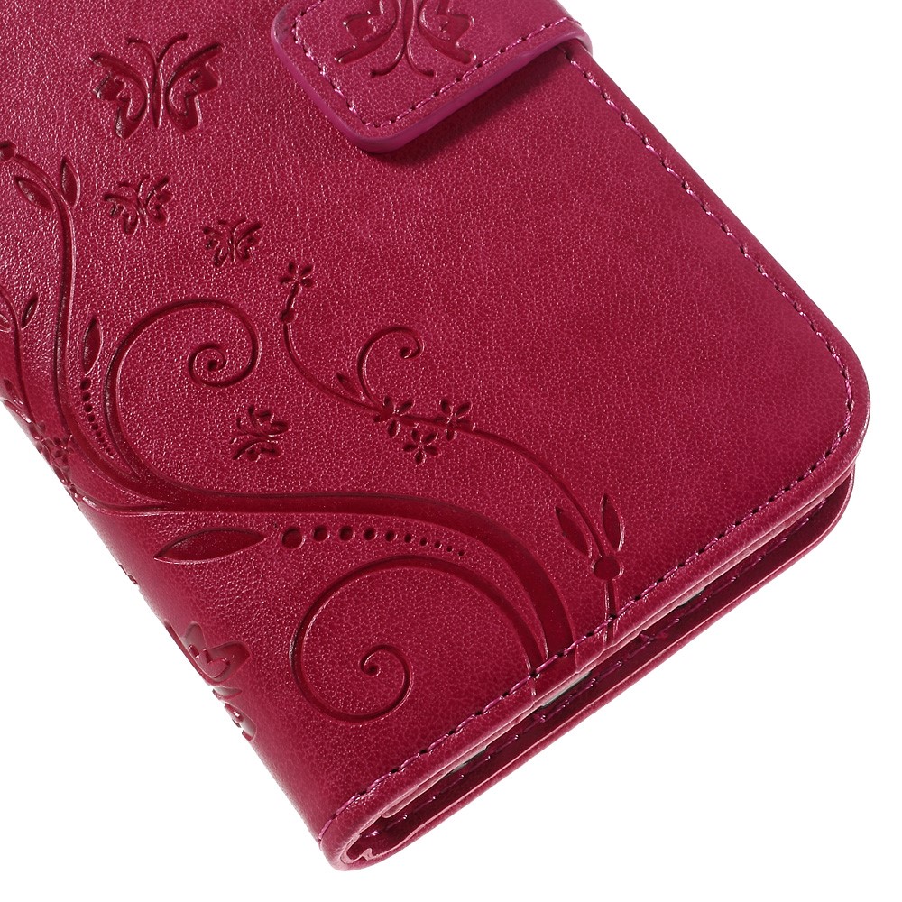 Butterfly Stand Leather Case for Samsung Galaxy S7 edge G935 - Red-9