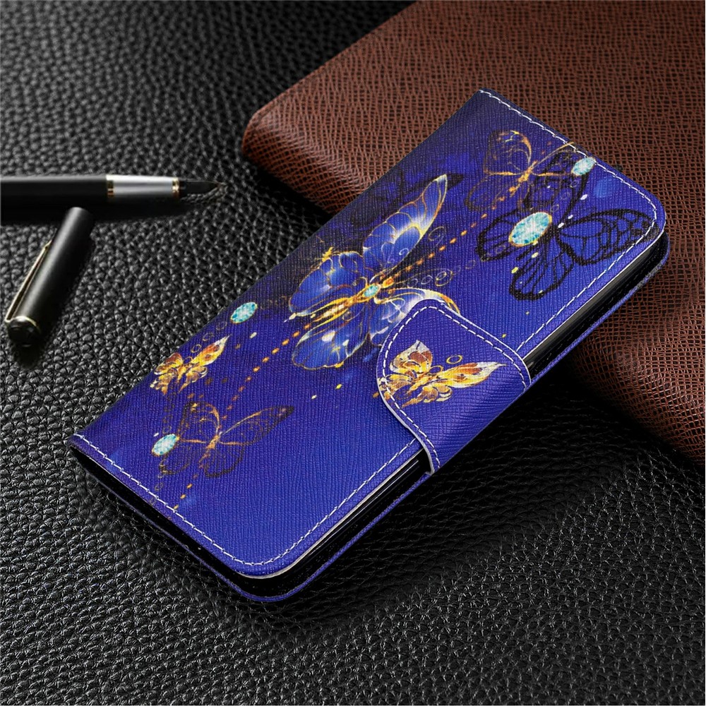 Printing Surface Wallet Stand Flip Leather Phone Covering for Samsung Galaxy A01 - Beautiful Butterfly-7