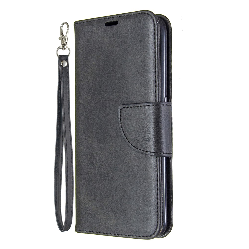 Wallet Leather Stand Case for Samsung Galaxy A01 - Black-2
