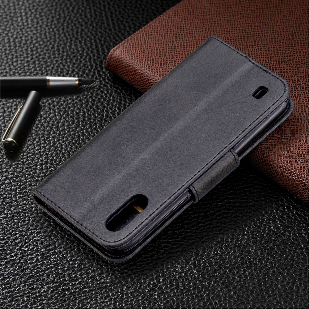 Wallet Leather Stand Case for Samsung Galaxy A01 - Black-8