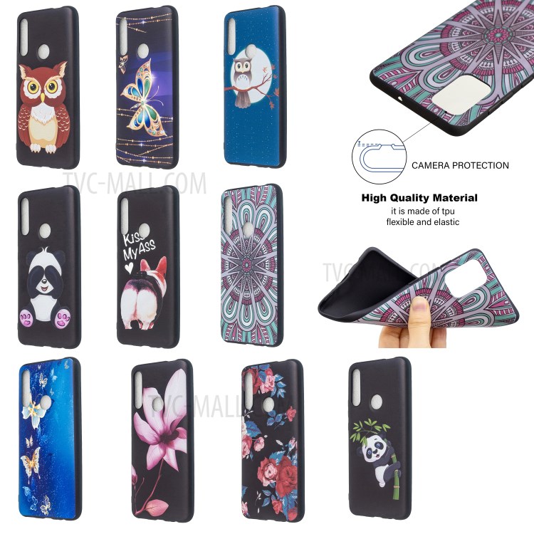 Embossment TPU Case Pattern Printing Soft Phone Shell for Samsung Galaxy A71 - Pretty Flower-6