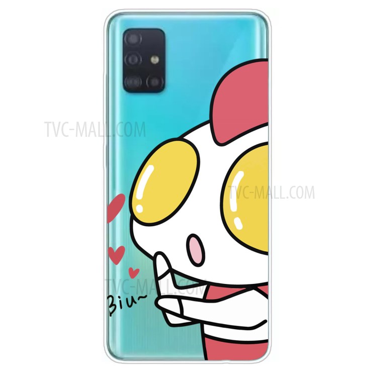 Cartoon Style Printing TPU Phone Flexible Case for Samsung Galaxy A51 - Cartoon Boy-1