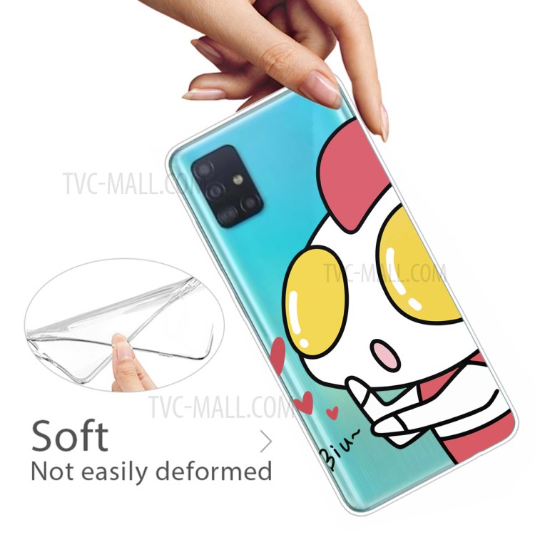 Cartoon Style Printing TPU Phone Flexible Case for Samsung Galaxy A51 - Cartoon Boy-4