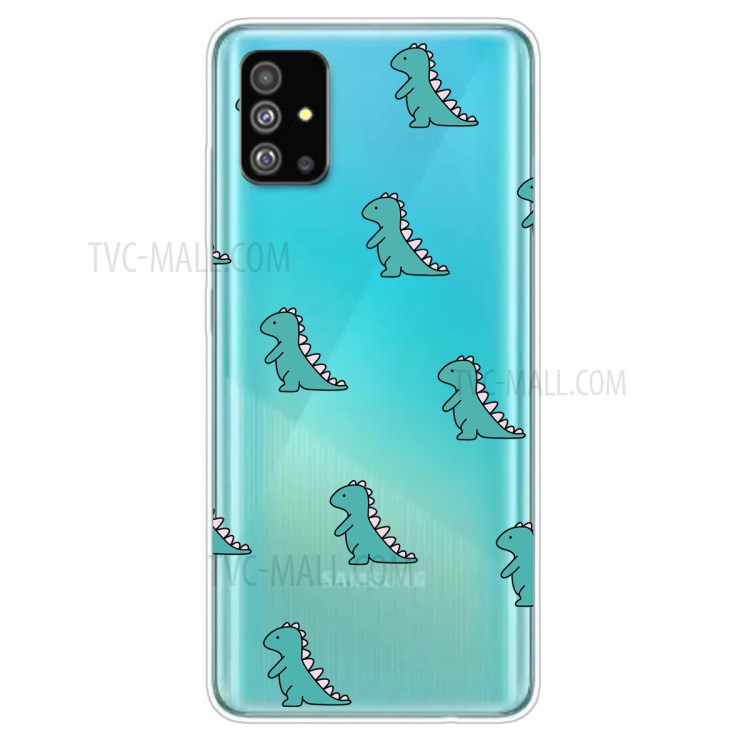 Cartoon Cute Printing Case Soft TPU Mobile Cover for Samsung Galaxy S20 - Lovely Dinosaurs-1