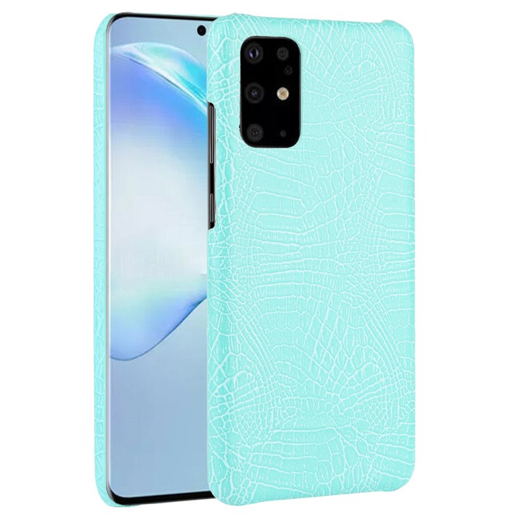 Crocodile Skin PU Leather Coated Hard PC Shell for Samsung Galaxy S20 Plus / S20 Plus 5G - Baby Blue-1
