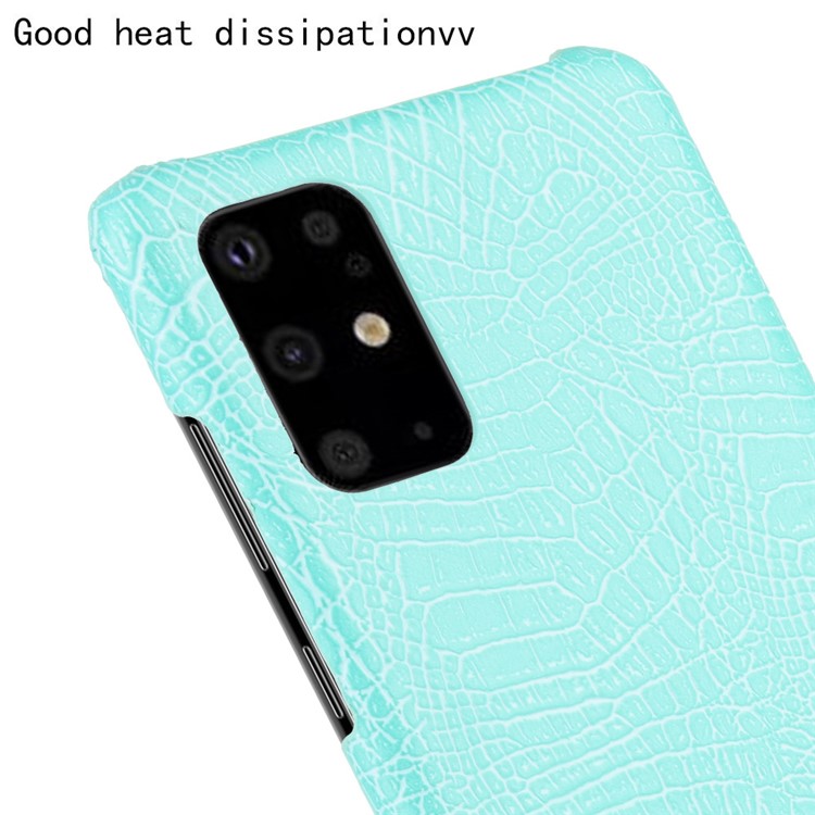 Crocodile Skin PU Leather Coated Hard PC Shell for Samsung Galaxy S20 Plus / S20 Plus 5G - Baby Blue-5