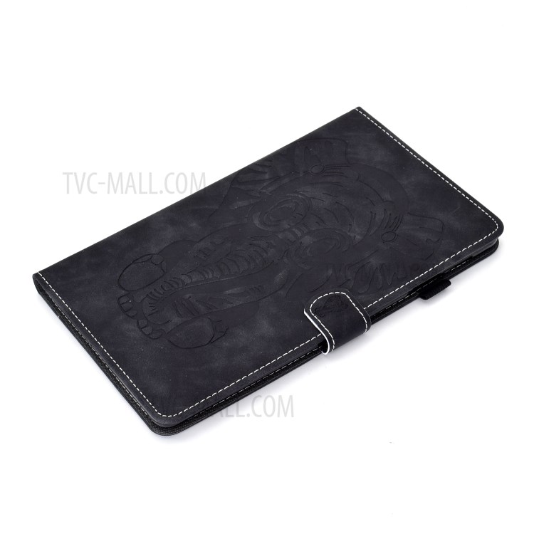 Imprint Elephant Pattern Leather Stand Tablet Cover for Samsung Galaxy Tab A 10.1 (2019) T510 - Black-3