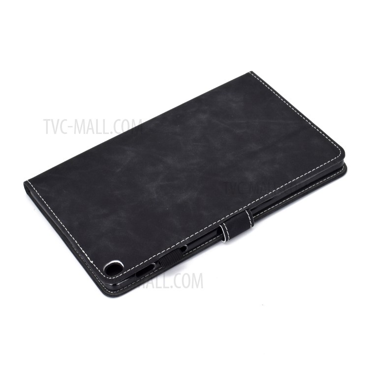 Imprint Elephant Pattern Leather Stand Tablet Cover for Samsung Galaxy Tab A 10.1 (2019) T510 - Black-4