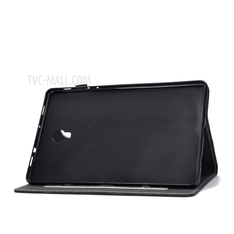 Imprint Elephant Pattern Leather Stand Tablet Cover for Samsung Galaxy Tab A 10.5 (2018) T590 T595 - Black-6