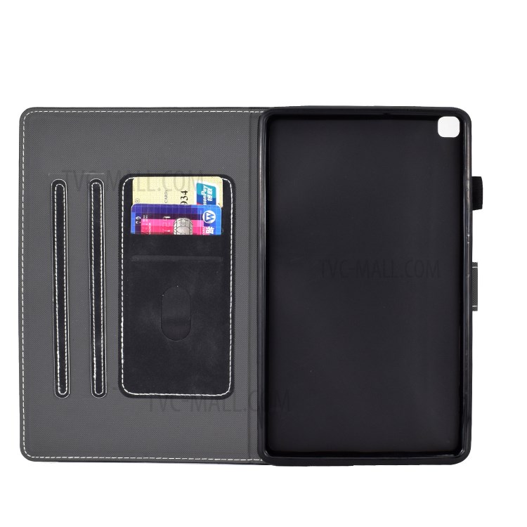 Imprint Elephant Card Slots Leather Stand Tablet Case for Samsung Galaxy Tab A 8.0 Wi-Fi (2019) SM-T290/T295 - Black-4