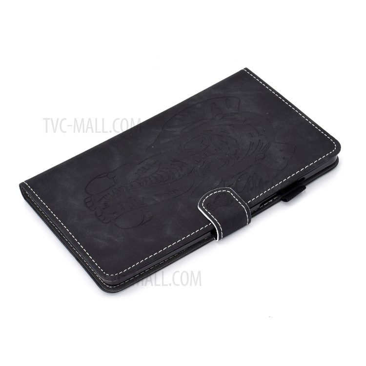 Imprint Elephant Card Slots Leather Stand Tablet Case for Samsung Galaxy Tab A 8.0 Wi-Fi (2019) SM-T290/T295 - Black-5