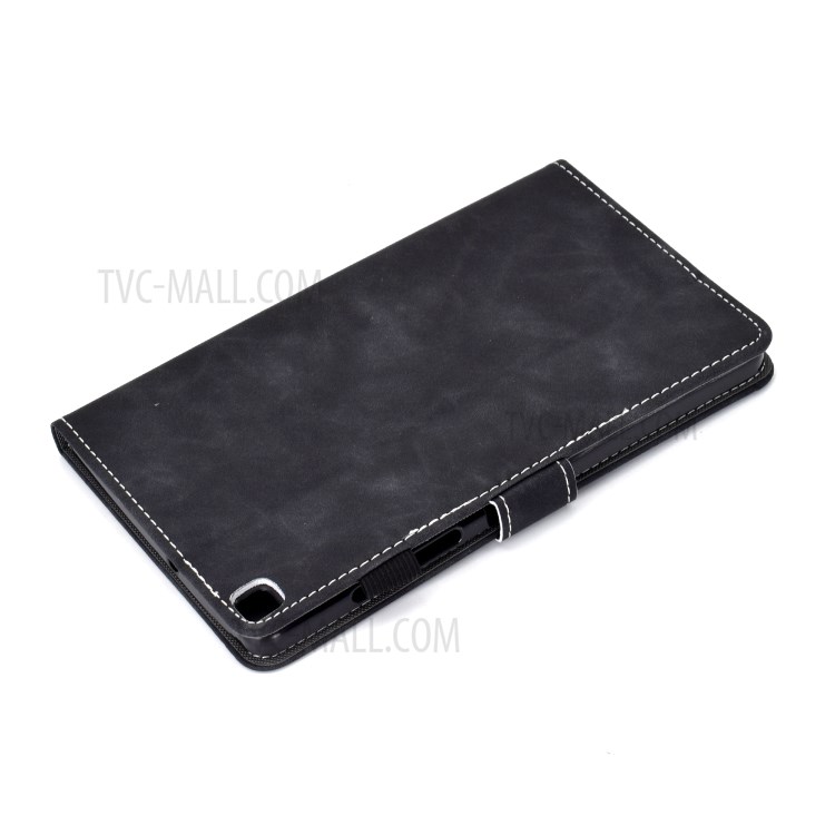 Imprint Elephant Card Slots Leather Stand Tablet Case for Samsung Galaxy Tab A 8.0 Wi-Fi (2019) SM-T290/T295 - Black-6