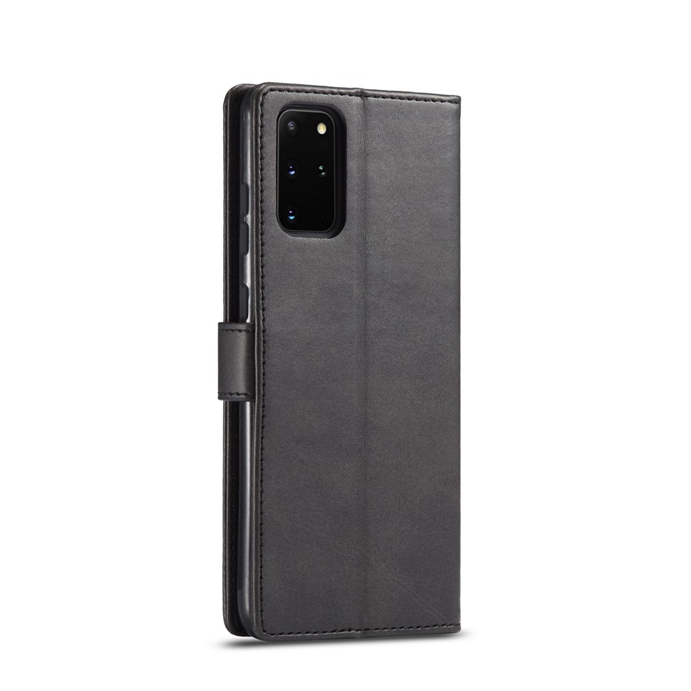 LC.IMEEKE Leather Wallet Stand Case for Samsung Galaxy S20 Plus - Black-3
