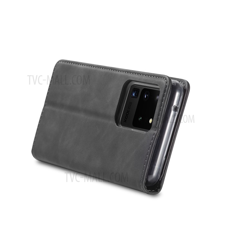 LC.IMEEKE LC-002 Wallet Leather Stand Case for Samsung Galaxy S20 Ultra - Black-11