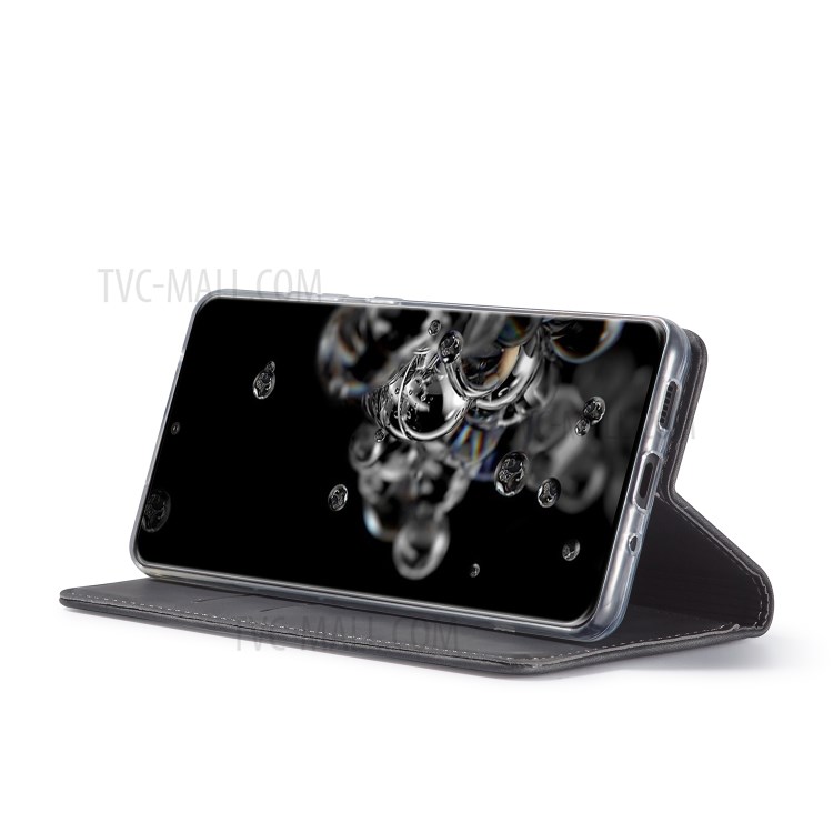 LC.IMEEKE LC-002 Wallet Leather Stand Case for Samsung Galaxy S20 Ultra - Black-12