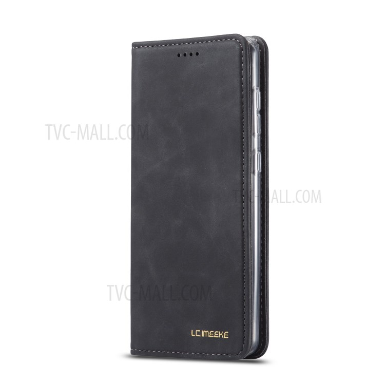 LC.IMEEKE LC-002 Wallet Leather Stand Case for Samsung Galaxy A71 - Black-4