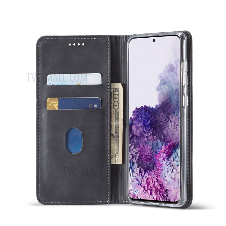 LC.IMEEKE LC-002 Wallet Leather Stand Case for Samsung Galaxy A71 - Black-5