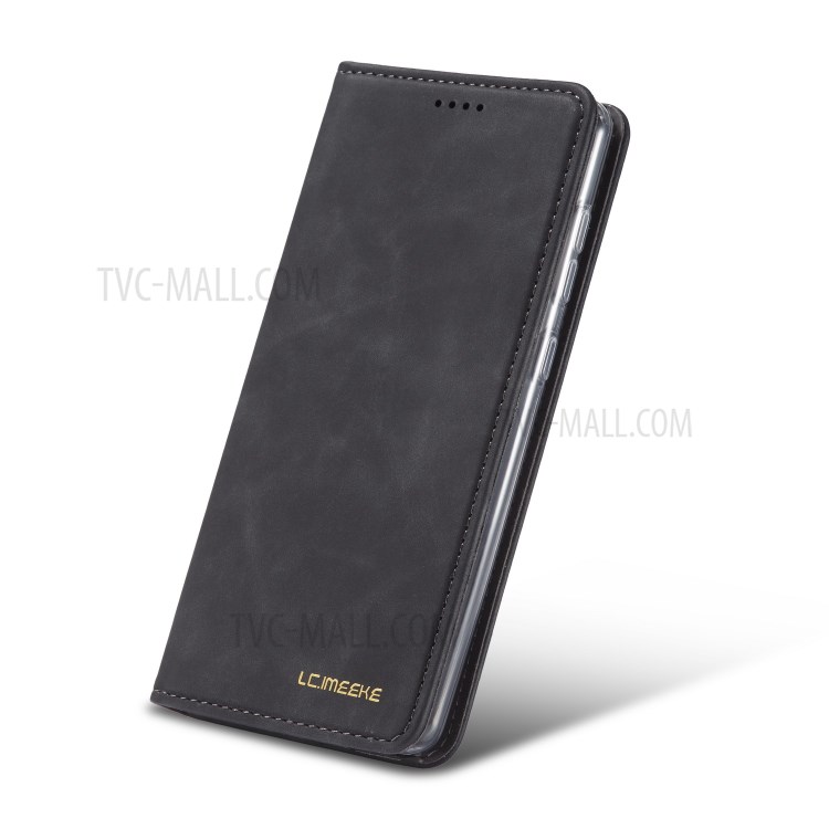 LC.IMEEKE LC-002 Wallet Leather Stand Case for Samsung Galaxy A71 - Black-6