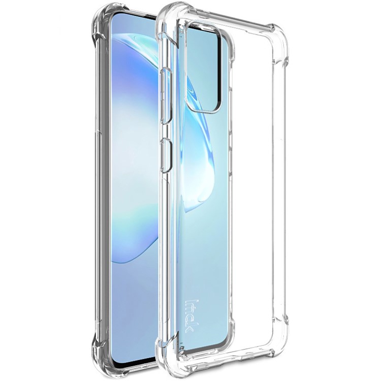 IMAK Anti-drop TPU Cover + Explosion-proof Screen Film for Samsung Galaxy S20 5G - Transparent