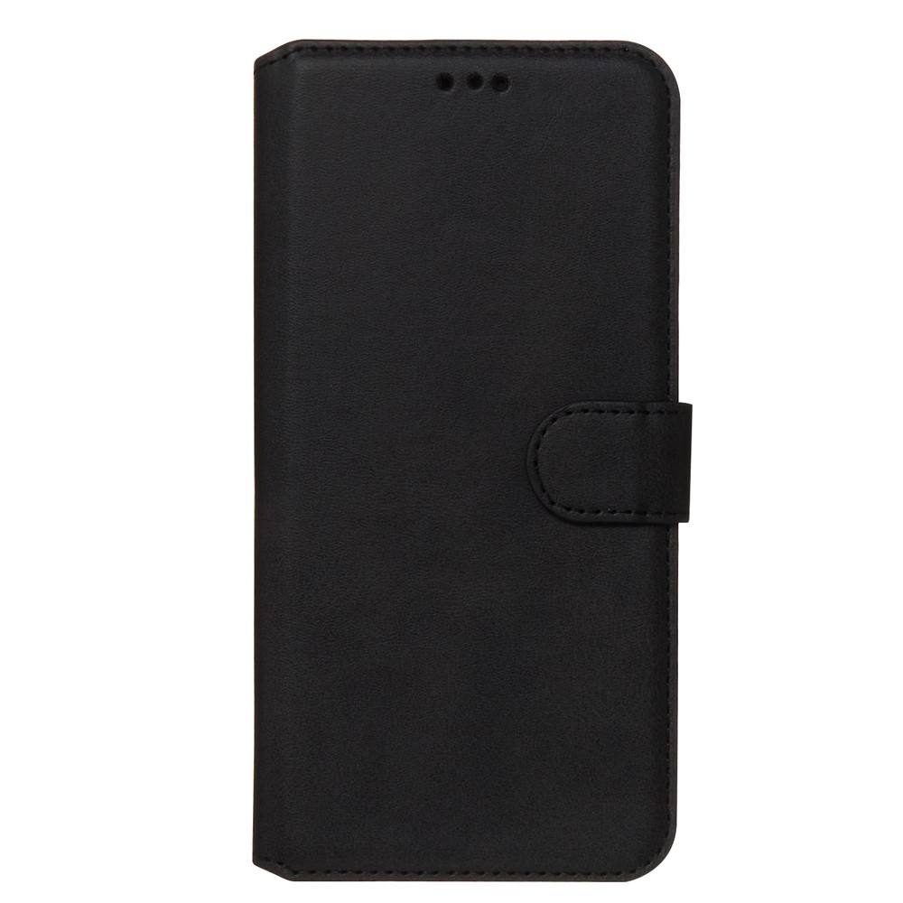 Com Carteira Capa de Couro Flip Para Samsung Galaxy A21 - Preto-2