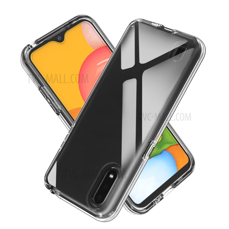 Transparent PC + TPU Detachable 2-in-1 Phone Cover for Samsung Galaxy A01-2