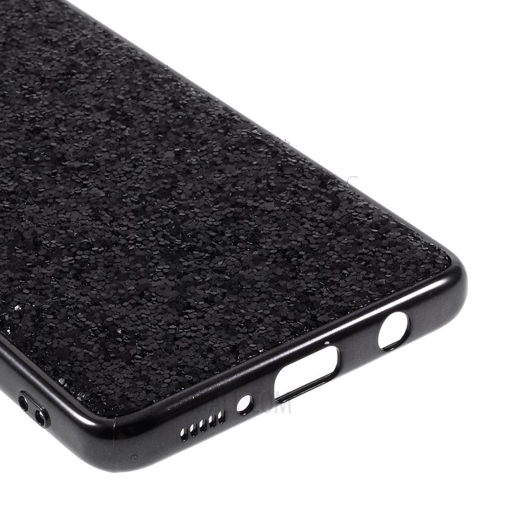 Shiny Glitter Powder Electroplating TPU + PC Cell Phone Case for Samsung Galaxy A51 - Black-7