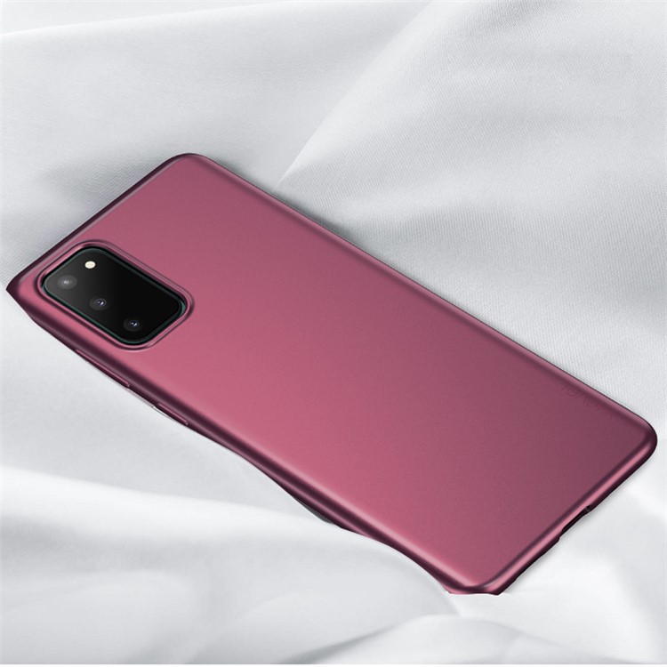 X-LEVEL Guardian Series Matte TPU Phone Case Cover for Samsung Galaxy S20 - Wine Red-1